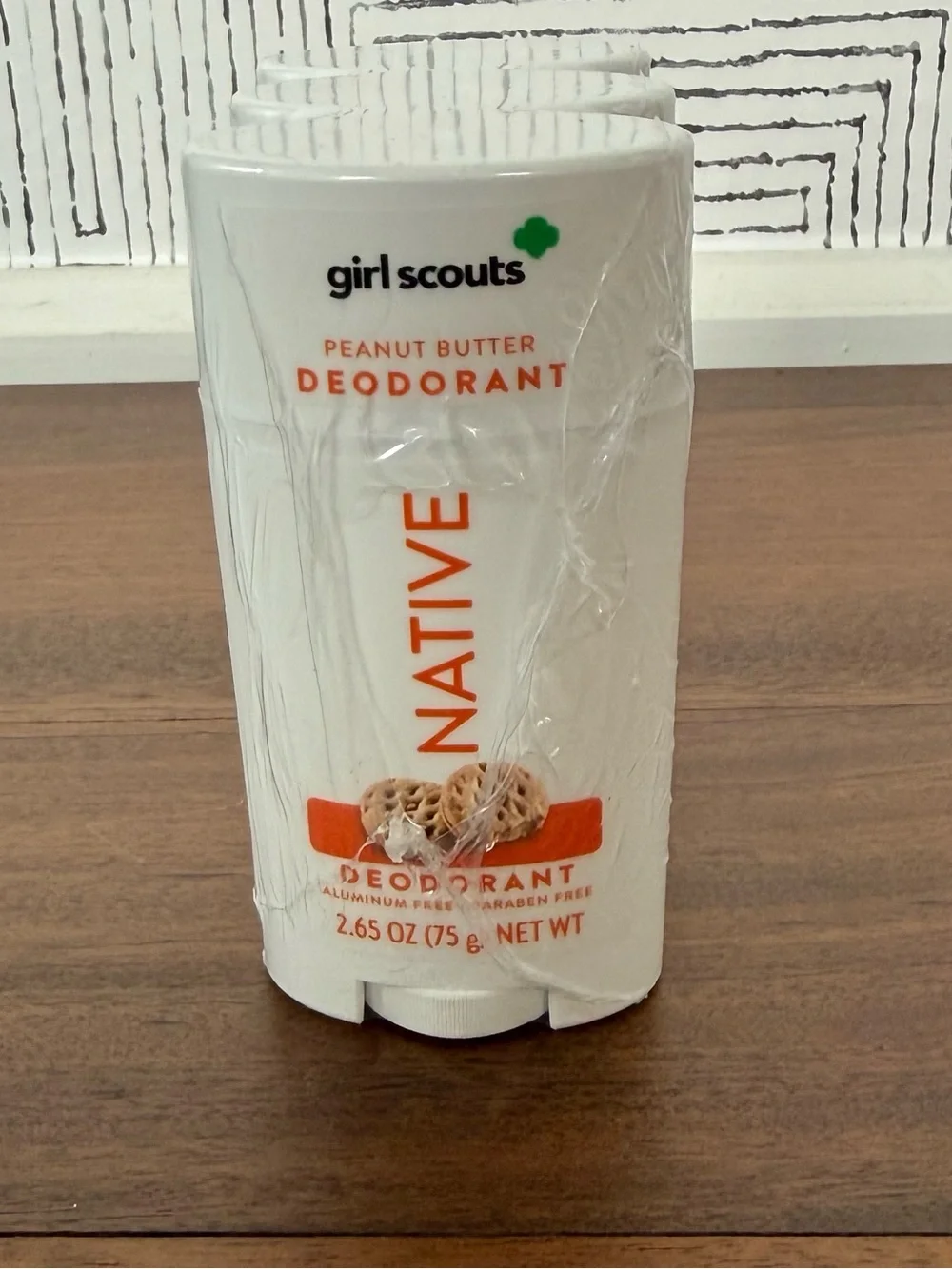 Lot of 3 — Native Girl Scout Deodorant 2.65 Oz Ea. Aluminum Free. Peanut Butter